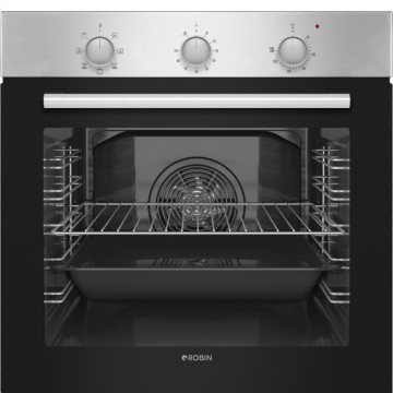 ROBIN BN-59 ΑΥΤΟΝΟΜΟΣ ΕΝΤΟΙΧΙΖΟΜΕΝΟΣ ΦΟΥΡΝΟΣ 76LT INOX